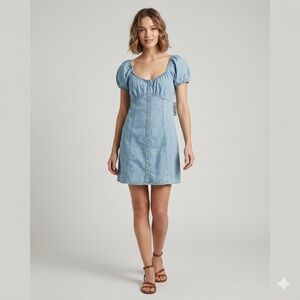 NWT Madewell Denim Button Down Dress